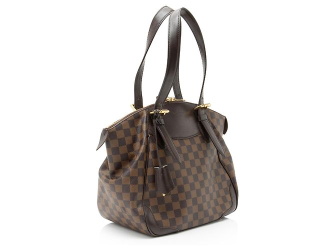 Borsa a tracolla Louis Vuitton Damier Ebene Verona MM Marrone - vista 2