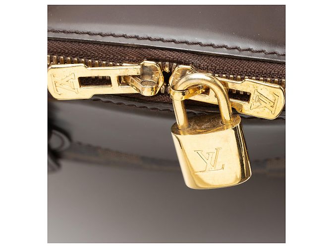 Borsa a tracolla Louis Vuitton Damier Ebene Verona MM Marrone - vista 9