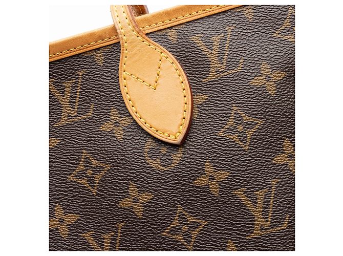 Tote Neverfull MM en canvas Monogram Louis Vuitton Castaño - vista 10