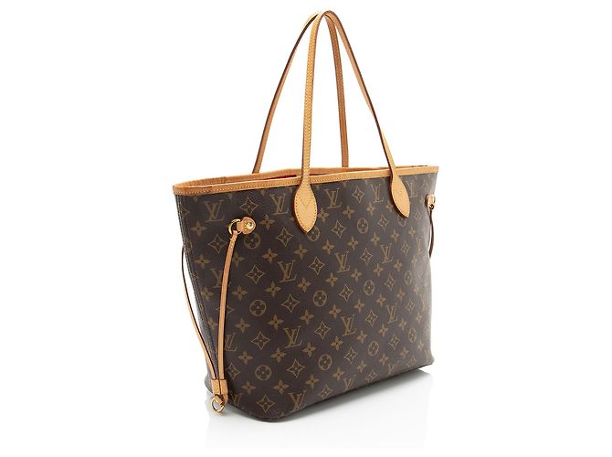 Tote Neverfull MM en canvas Monogram Louis Vuitton Castaño - vista 2