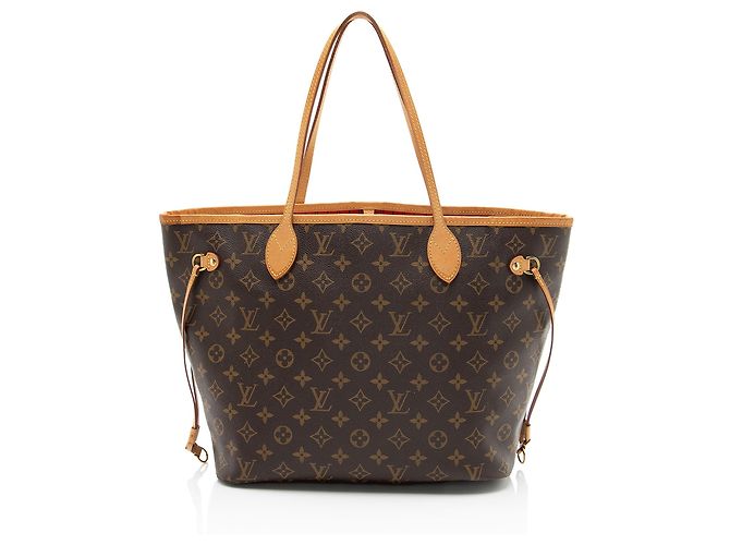 Tote Neverfull MM en canvas Monogram Louis Vuitton Castaño - vista 3