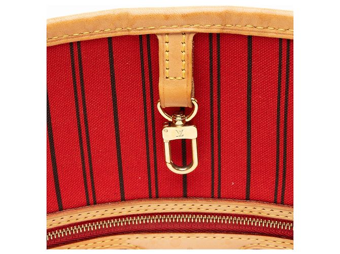 Tote Neverfull MM en canvas Monogram Louis Vuitton Castaño - vista 9