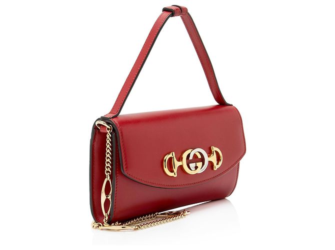 Mini borsa Zumi in pelle Gucci Rosso - vista 2