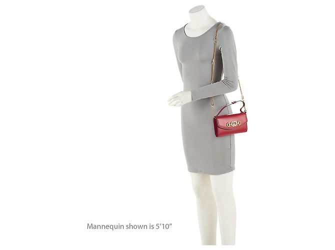 Mini borsa Zumi in pelle Gucci Rosso - vista 5