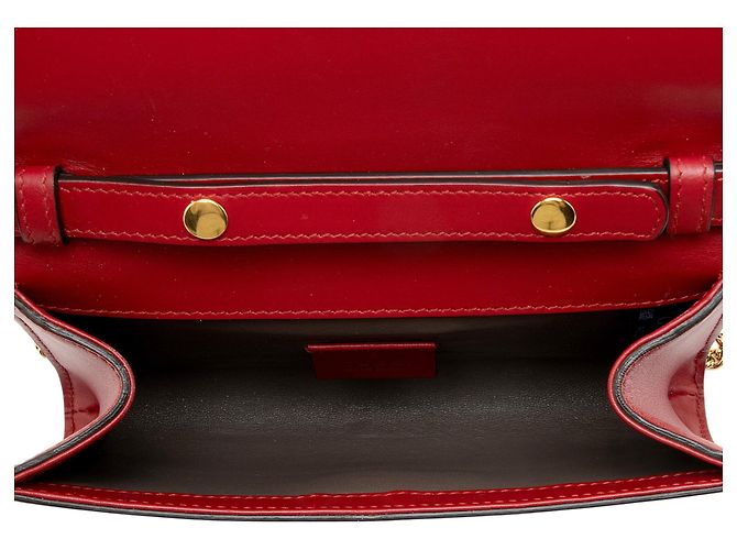 Mini borsa Zumi in pelle Gucci Rosso - vista 7