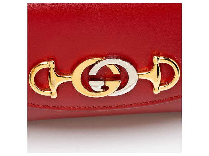 Mini borsa Zumi in pelle Gucci Rosso - vista 9