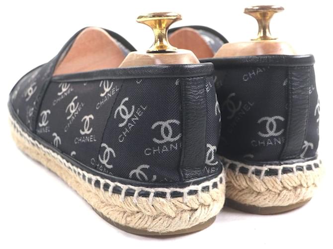 Timeless Espadrilles in mesh CHANEL COCO Mark Nero - vista 3