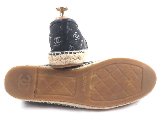 Timeless Espadrilles in mesh CHANEL COCO Mark Nero - vista 4
