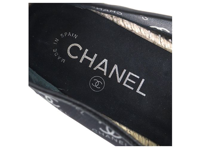 Timeless Espadrilles in mesh CHANEL COCO Mark Nero - vista 7