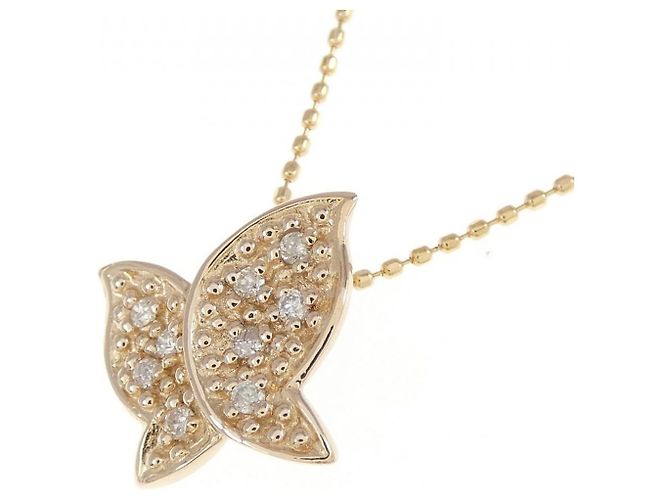 Autre Marque Collana Butterfly in Diamanti Au750 Rosa - vista 3