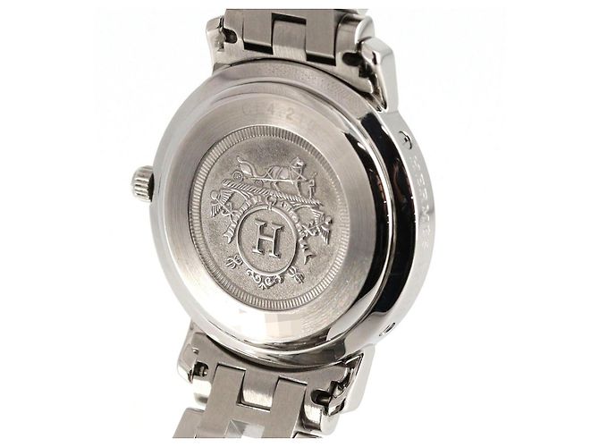 Hermès Clipper CL4.210 Acero Inoxidable Castaño - vista 6