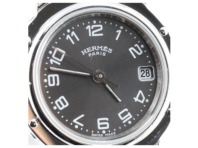 Hermès Clipper CL4.210 Acero Inoxidable Castaño - vista 8