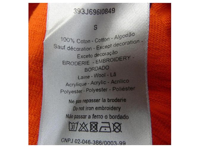 Camiseta de algodón Dior DENIM TEARS Naranja - vista 3