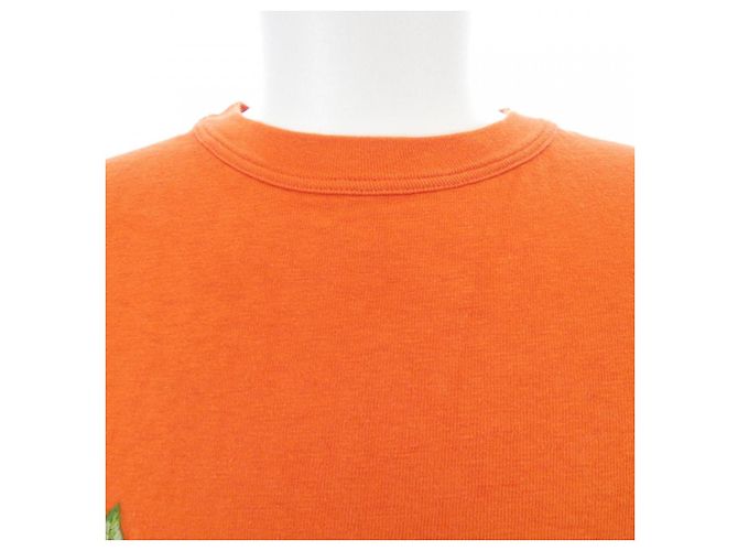 Camiseta de algodón Dior DENIM TEARS Naranja - vista 5