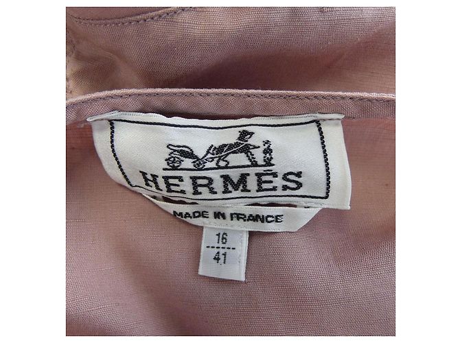 Hermès Hermes Kurzarmhemd Pink - Ansicht 4