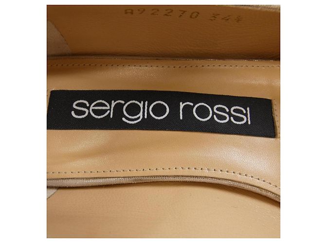 Autre Marque Scarpe basse Sergio Rossi Beige - vista 6