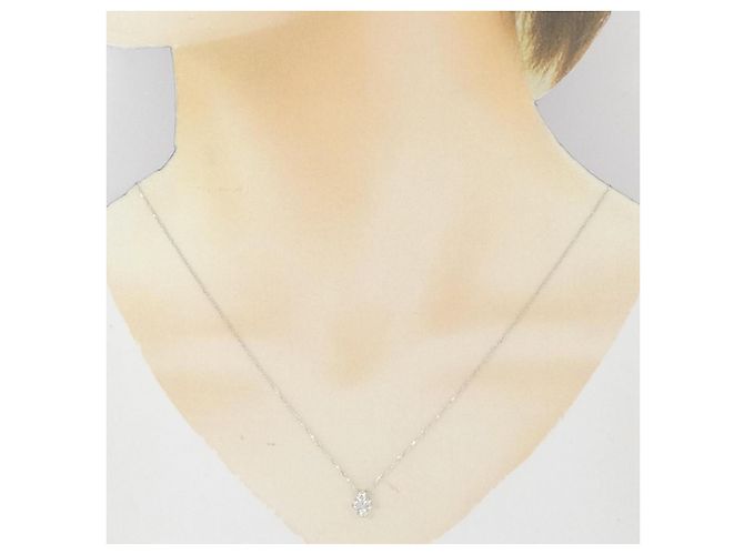 Autre Marque Collana in oro bianco e diamanti Au750 Argento - vista 6