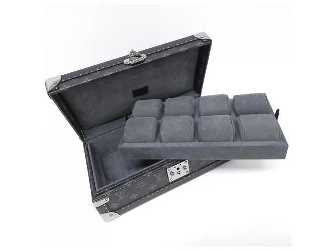 Louis Vuitton Monogram Eclipse Jewelry Case Black - view 5