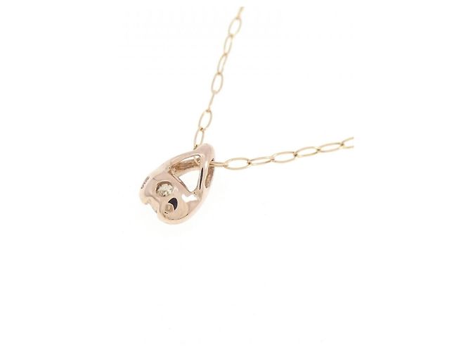 Autre Marque Collana in oro rosa K10 e diamanti - vista 4