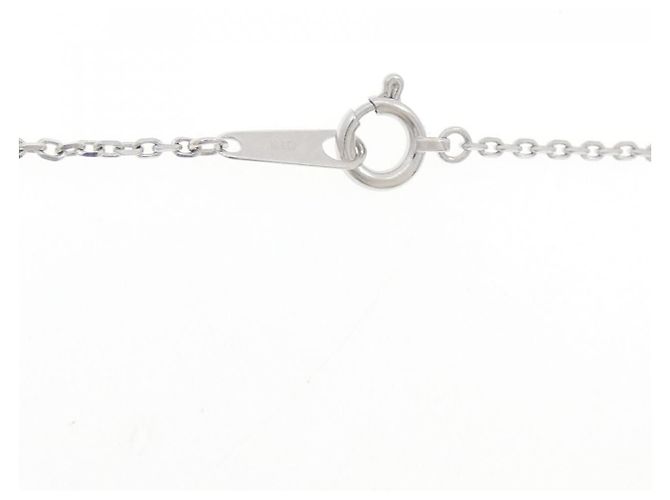 Autre Marque Colar Kumikyoku K10 White Gold Cubic Zirconia Diamond Prata - vista 5
