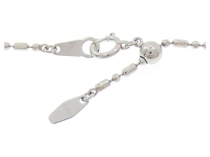 Autre Marque Collana Kuresanver in platino Au750 con opale sintetico e diamante - vista 5