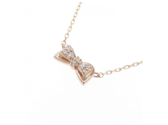 Autre Marque Collana Kumikyoku K10 Oro Rosa e Diamante D'oro - vista 3