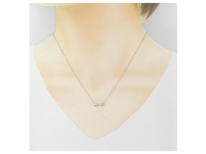 Autre Marque Collana Kumikyoku K10 Oro Rosa e Diamante D'oro - vista 6