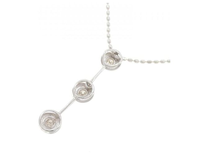 Autre Marque Collana con diamante K14WG Argento - vista 4