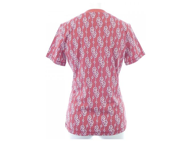 Hermès Camiseta de algodón Hermes CLIQUETIS Roja - vista 2