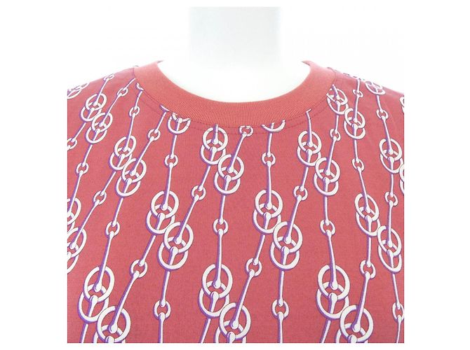 Hermès Camiseta de algodón Hermes CLIQUETIS Roja - vista 5