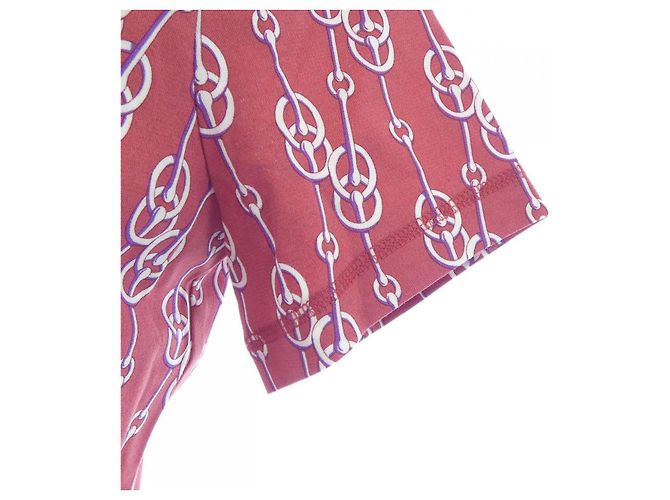 Hermès Camiseta de algodón Hermes CLIQUETIS Roja - vista 6