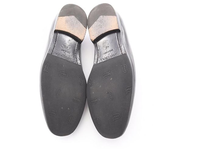 Mocassini in pelle Jimmy Choo Nero - vista 4