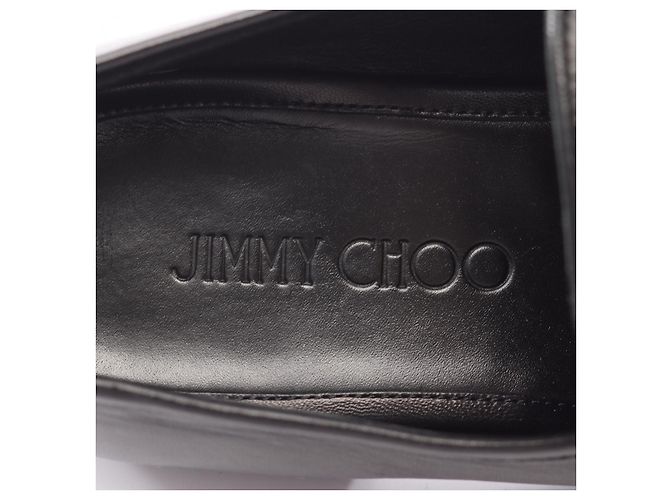 Mocassini in pelle Jimmy Choo Nero - vista 5