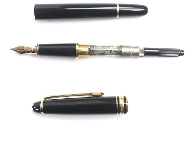 Montblanc Meisterstück Au585 Füllfederhalter Schwarz - Ansicht 3