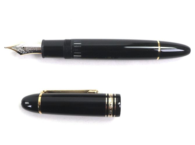 Montblanc Meisterstück 14K Füllfederhalter Schwarz - Ansicht 3