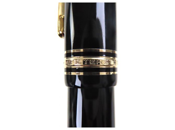 Montblanc Meisterstück 14K Füllfederhalter Schwarz - Ansicht 9