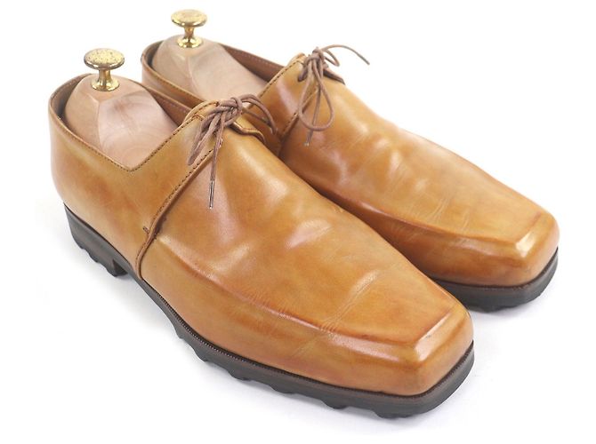 Autre Marque Scarpe stringate in pelle Berluti Ultima Olga Marrone Marrone chiaro - vista 2