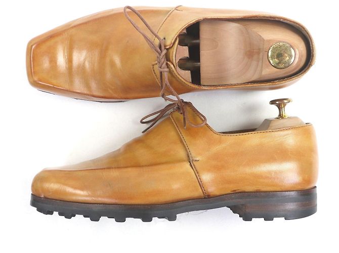 Autre Marque Scarpe stringate in pelle Berluti Ultima Olga Marrone Marrone chiaro - vista 3