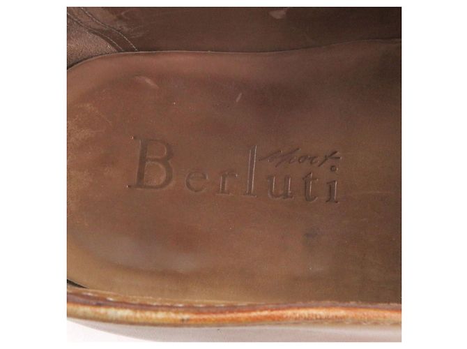 Autre Marque Scarpe stringate in pelle Berluti Ultima Olga Marrone Marrone chiaro - vista 6