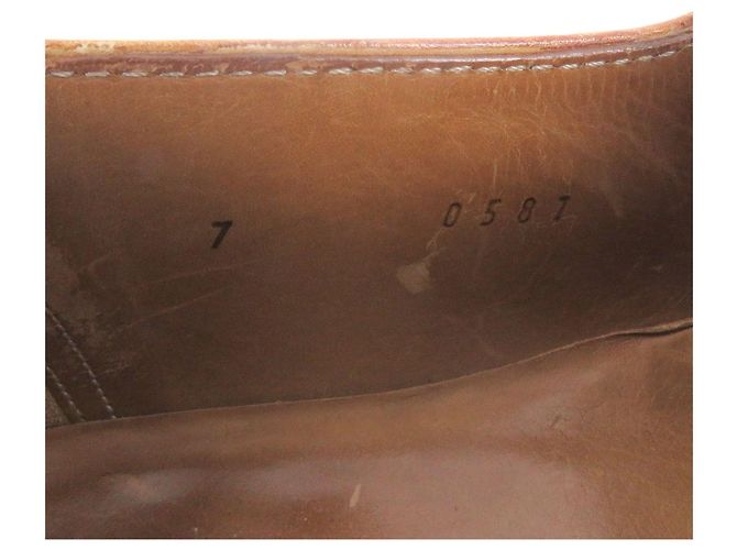 Autre Marque Scarpe stringate in pelle Berluti Ultima Olga Marrone Marrone chiaro - vista 7