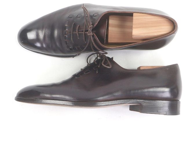Autre Marque Scarpe stringate in pelle Berluti Lasso Olga Marrone - vista 3