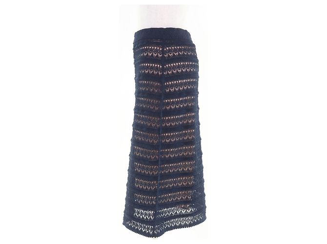 Gonna in cotone Gucci Blu - vista 2