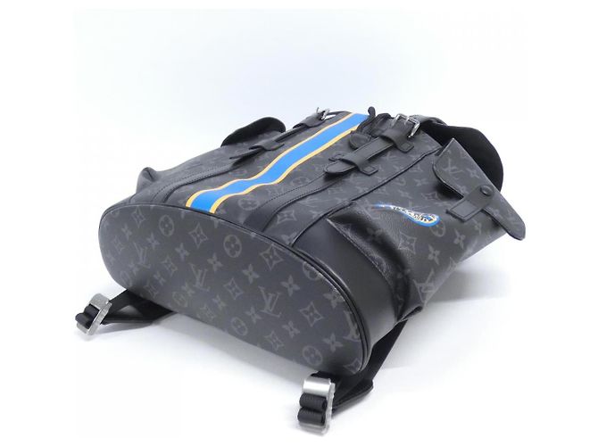 Louis Vuitton Christopher Monogram Rucksack Schwarz - Ansicht 3