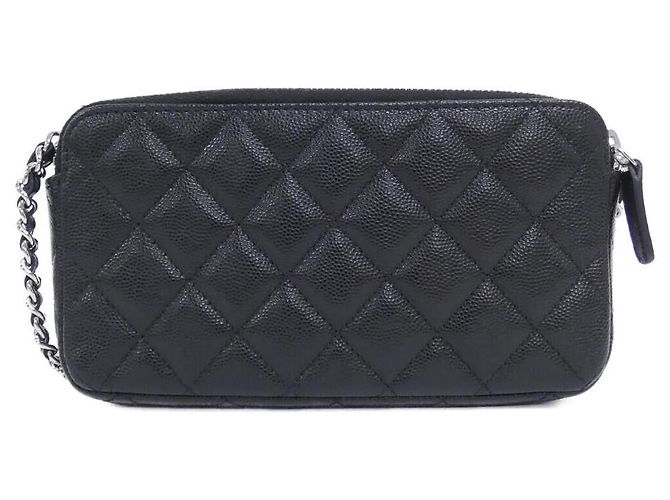 Cartera con cadena Chanel Caviar Negro - vista 2