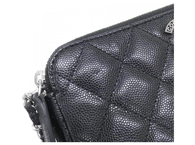 Cartera con cadena Chanel Caviar Negro - vista 6