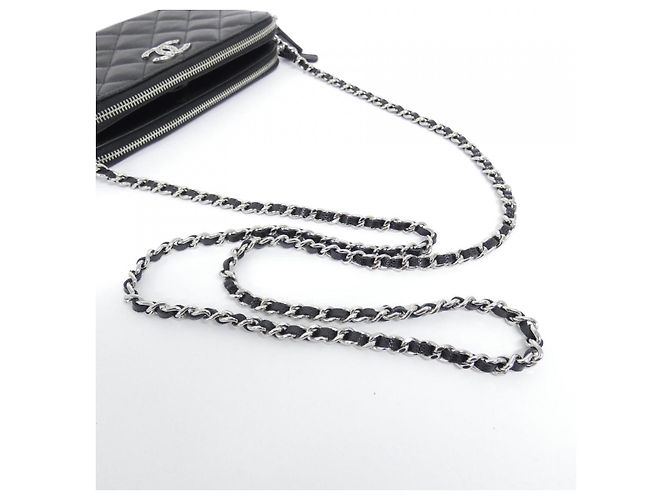 Cartera con cadena Chanel Caviar Negro - vista 8