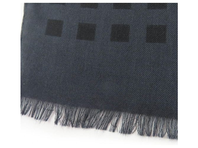 Hermès Sciarpa in cashmere grande Hermes Stall Dot Marrone - vista 7