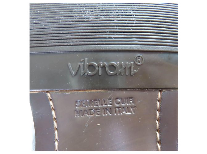 Autre Marque Stivali in pelle Sartore Bronzo Marrone scuro - vista 11