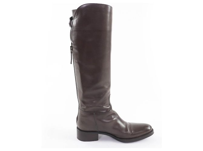 Autre Marque Stivali in pelle Sartore Bronzo Marrone scuro - vista 6