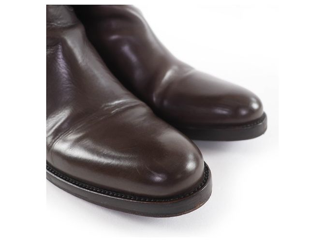 Autre Marque Stivali in pelle Sartore Bronzo Marrone scuro - vista 8